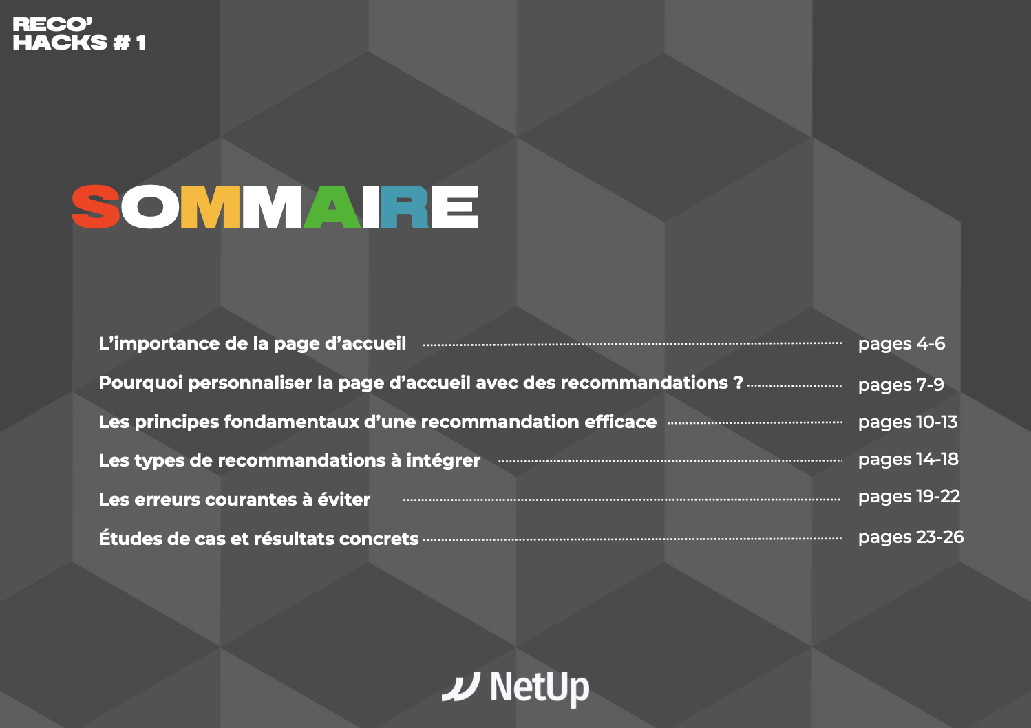 Sommaire reco hacks 1